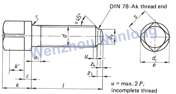 DIN 480 - Square Head Bolts